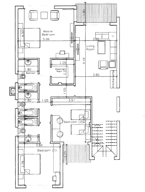 Floor plan for villa at ALMA