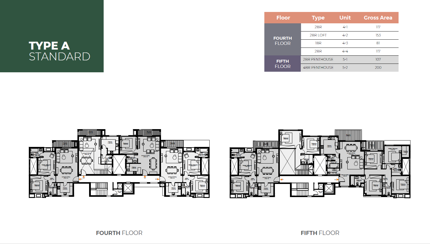 Floor plan for penthouse at O West Orascom