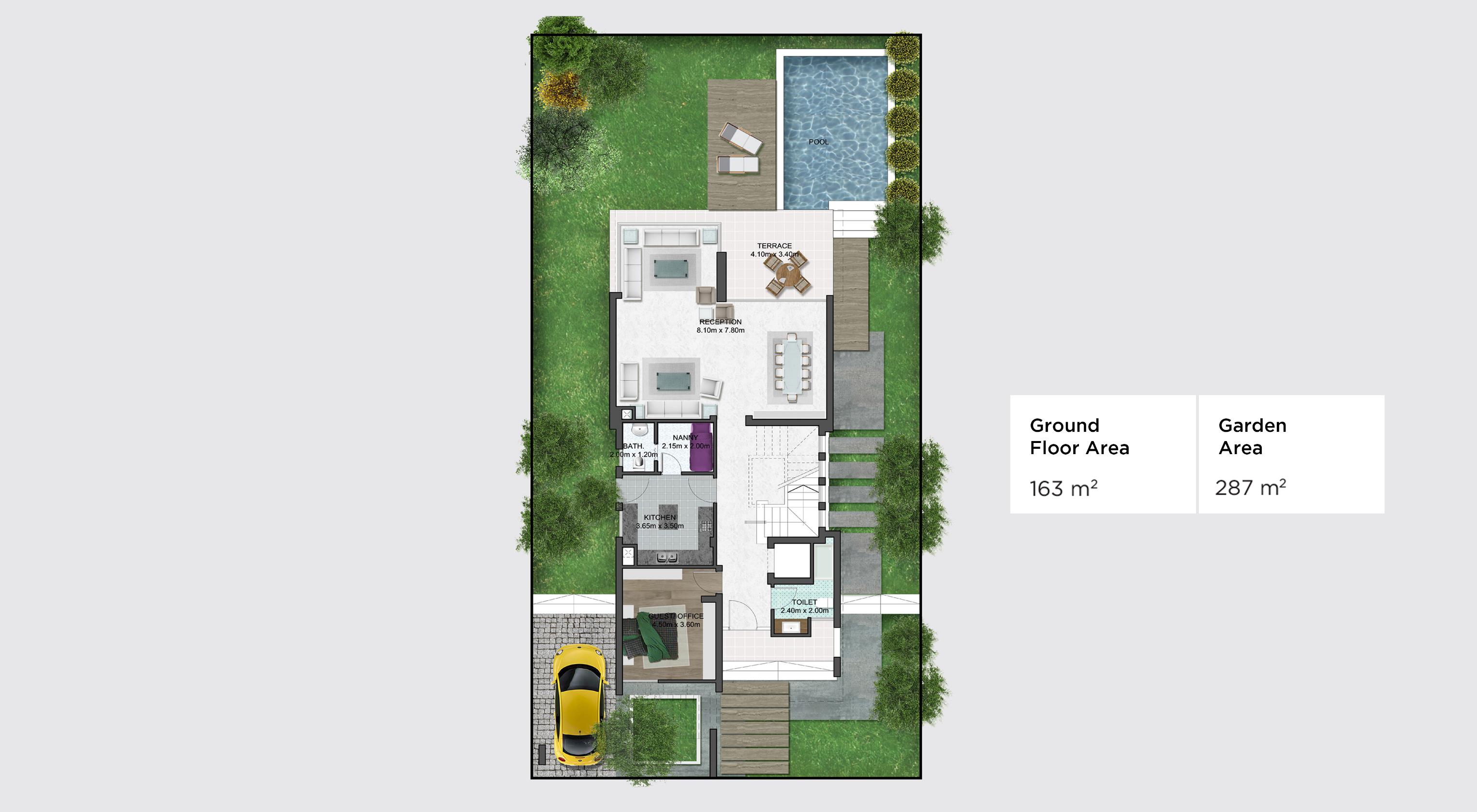 Floor plan for villa at Fifth Square Al Marasem
