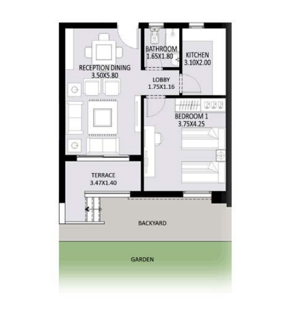 Floor plan for apartment at Jayd