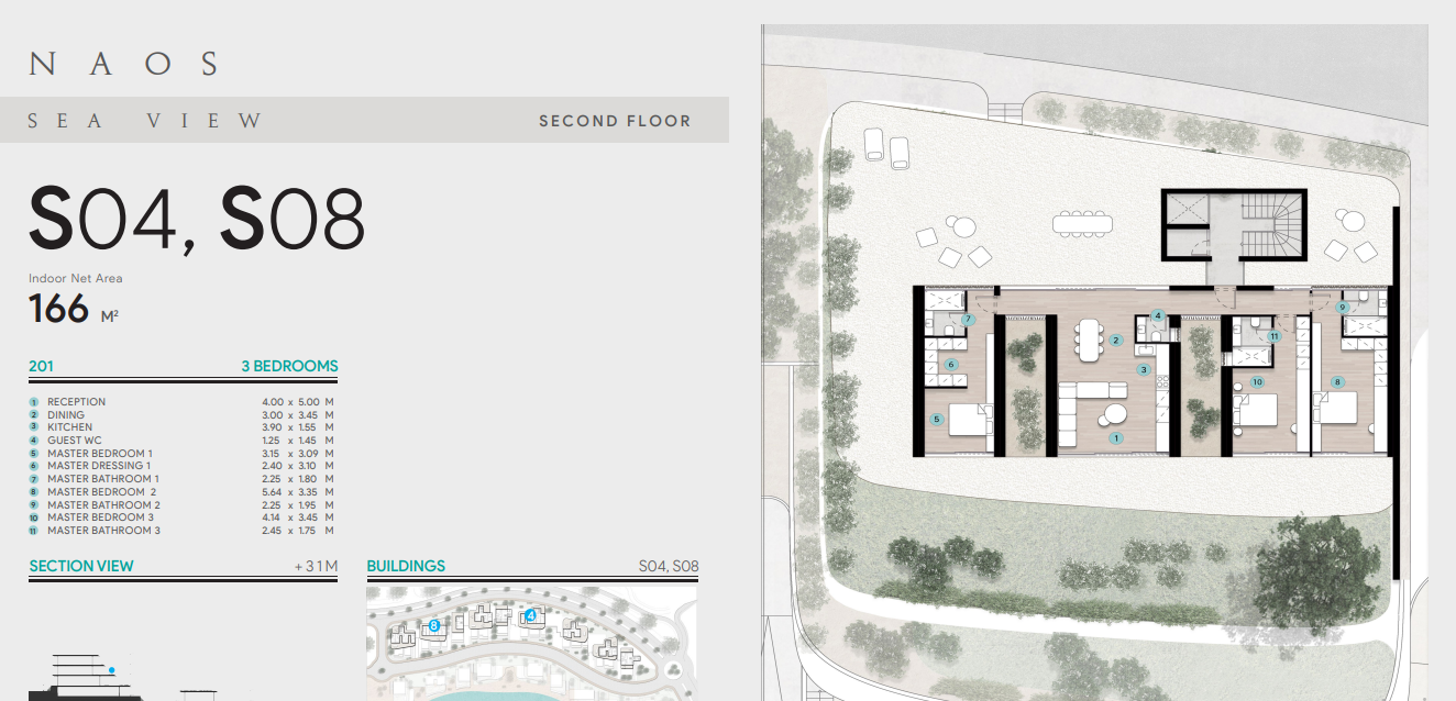 Floor plan for chalet at Azha North Coast
