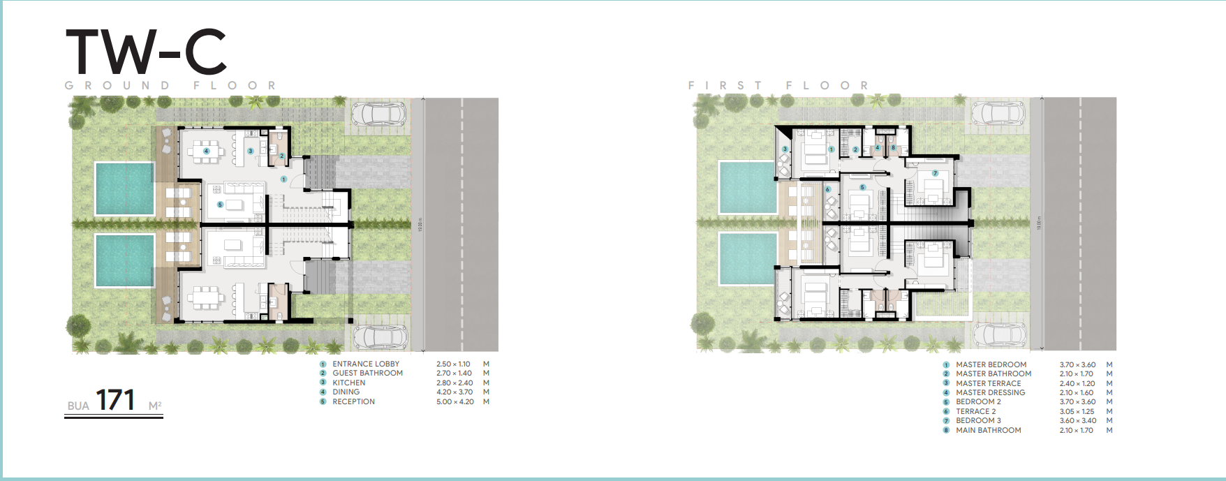 Floor plan for  at Azha North Coast