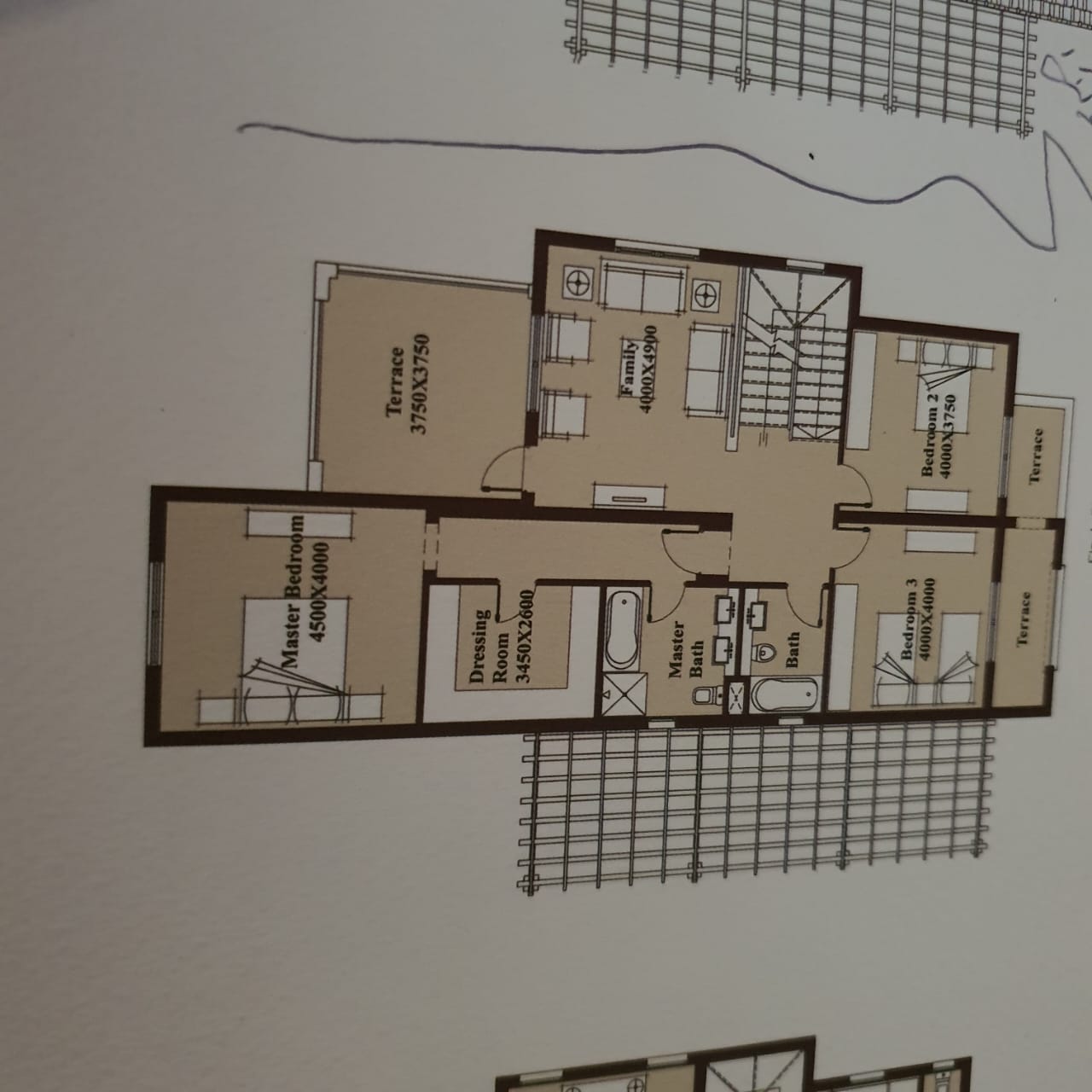 Floor plan for villa at Mivida