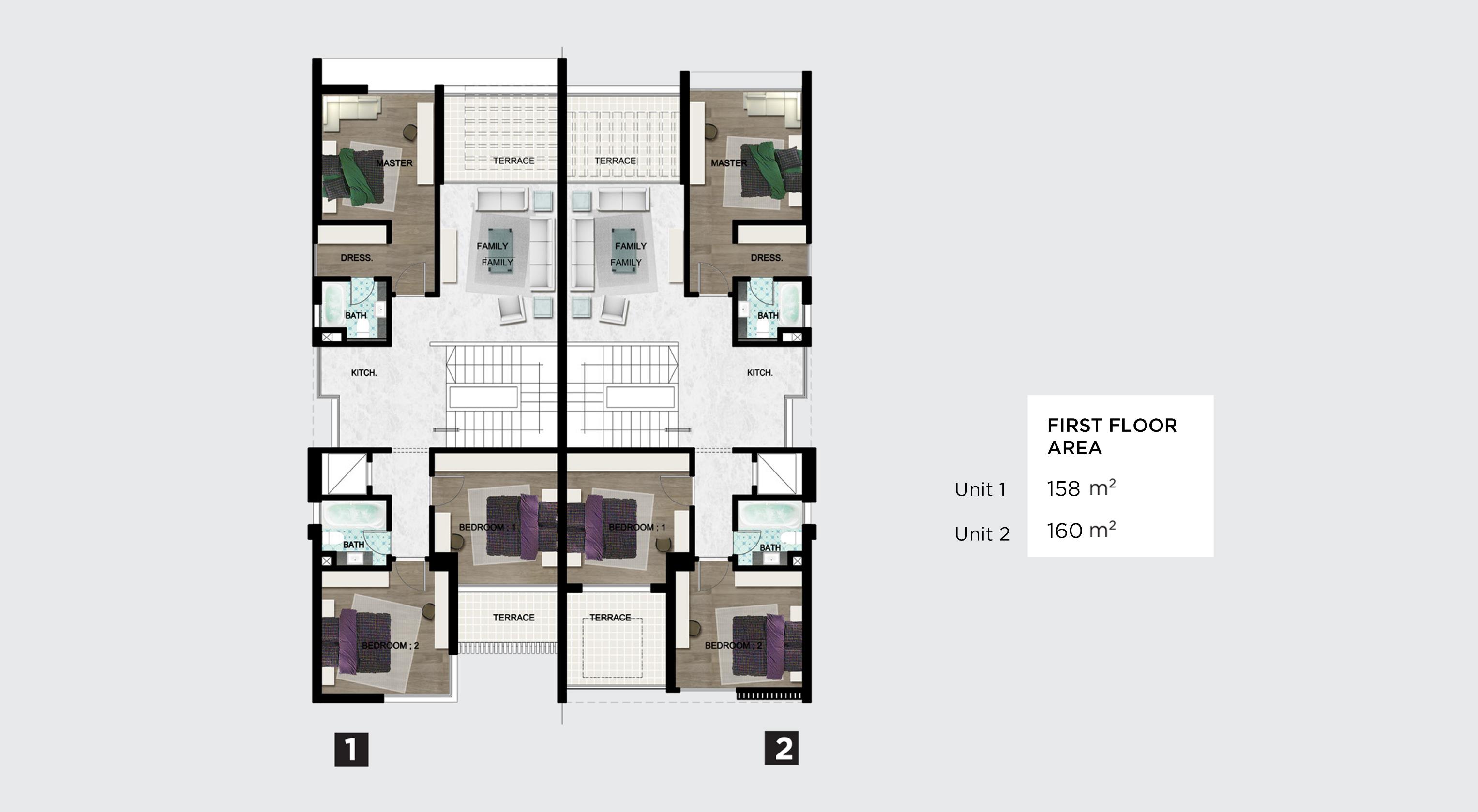 Floor plan for  at Fifth Square Al Marasem