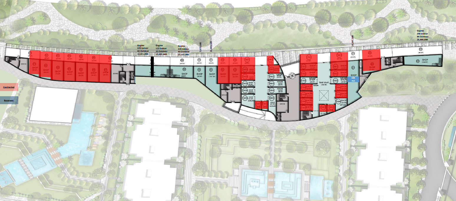 Floor plan for  at De joya 1 strip mall