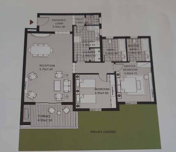 Floor plan for apartment at October Plaza