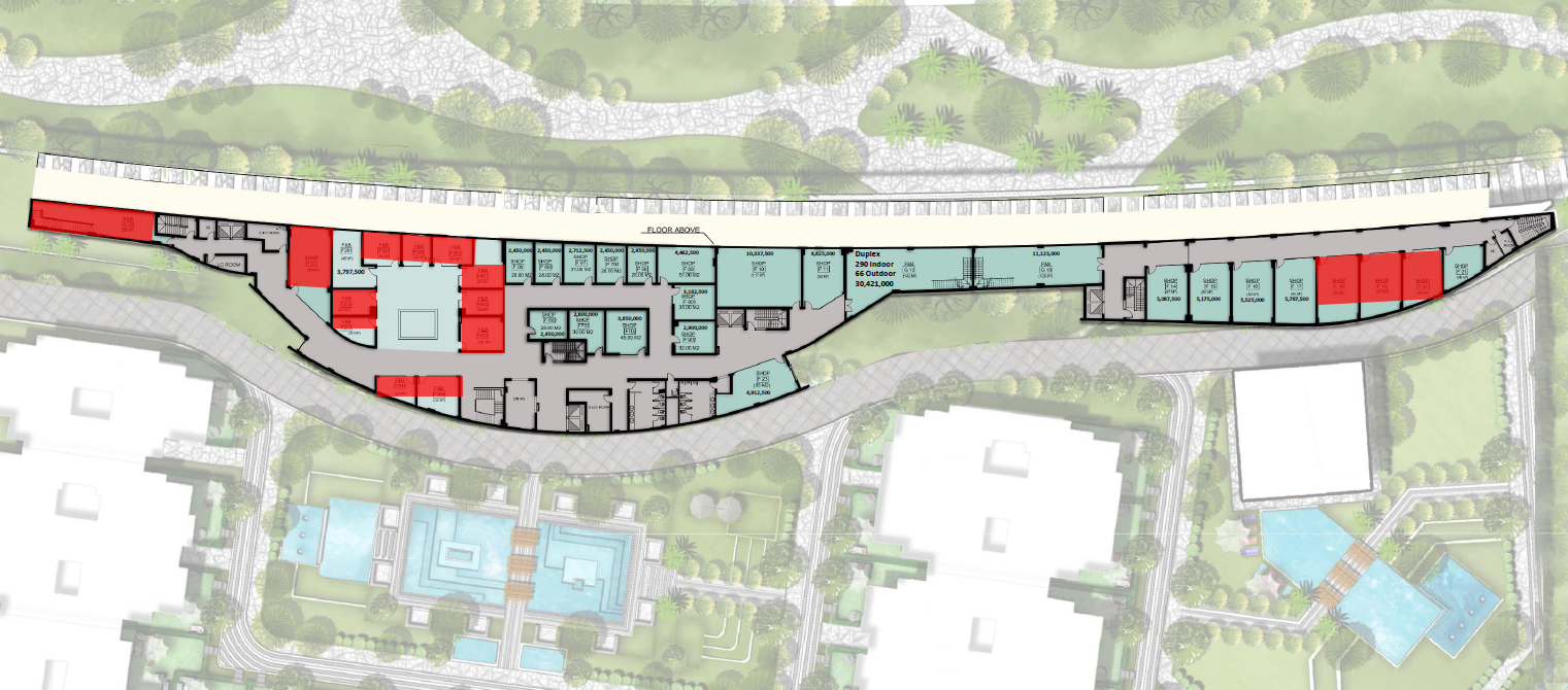 Floor plan for  at De joya 1 strip mall