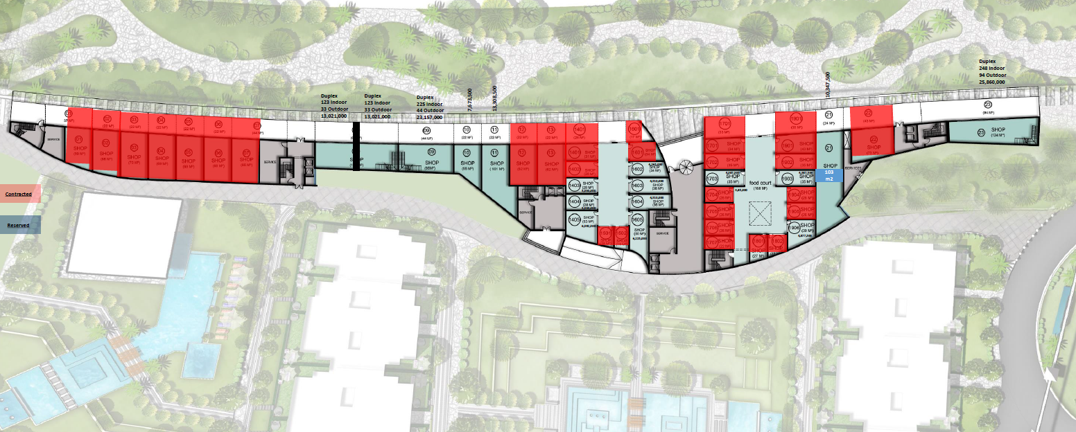 Floor plan for  at De joya 1 strip mall