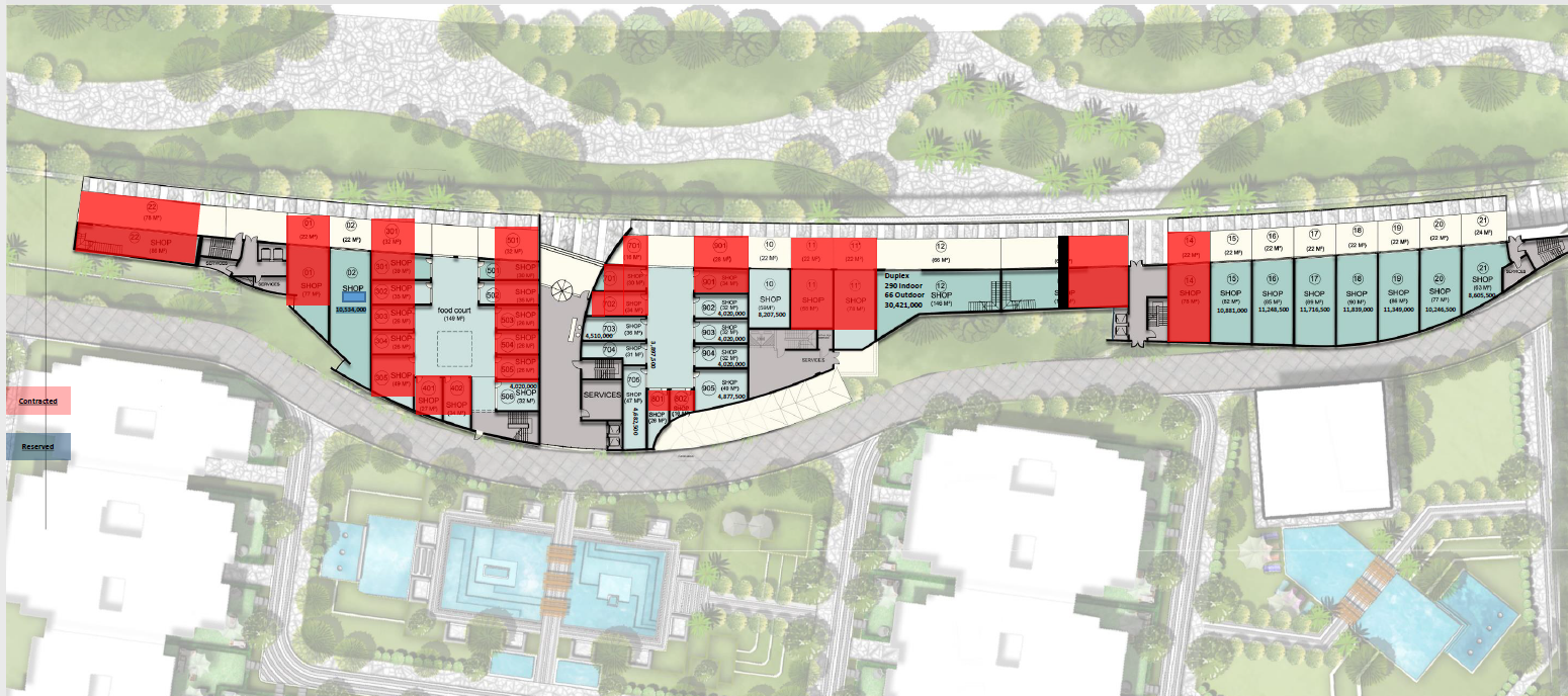 Floor plan for  at De joya 1 strip mall