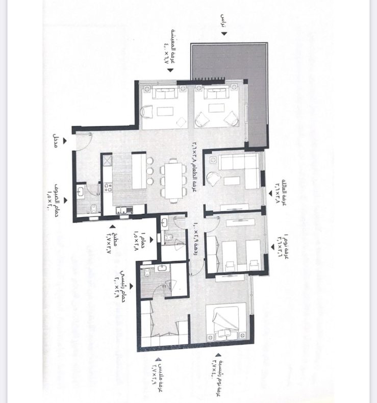 Floor plan for apartment at Kayan