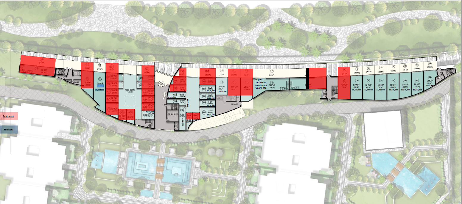 Floor plan for  at De joya 1 strip mall