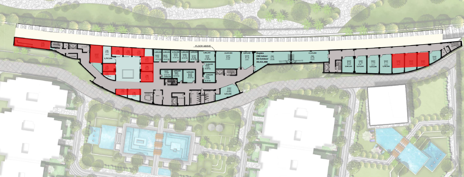 Floor plan for  at De joya 1 strip mall