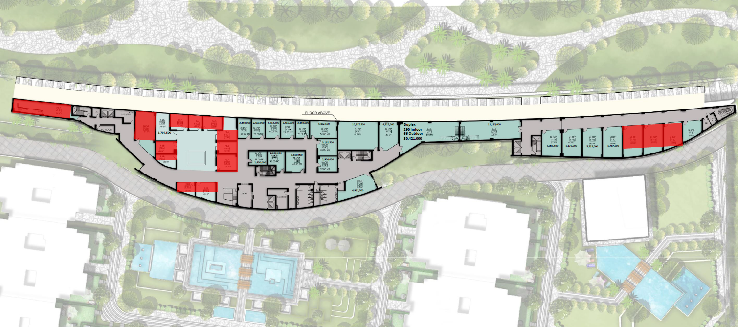 Floor plan for  at De joya 1 strip mall