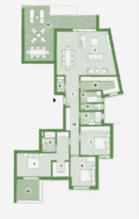 Floor plan for apartment at ZED