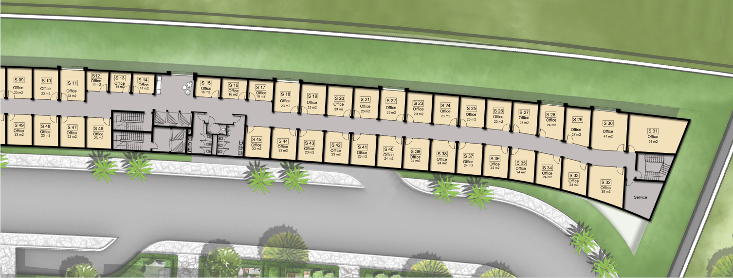 Floor plan for  at De joya 2 strip mall