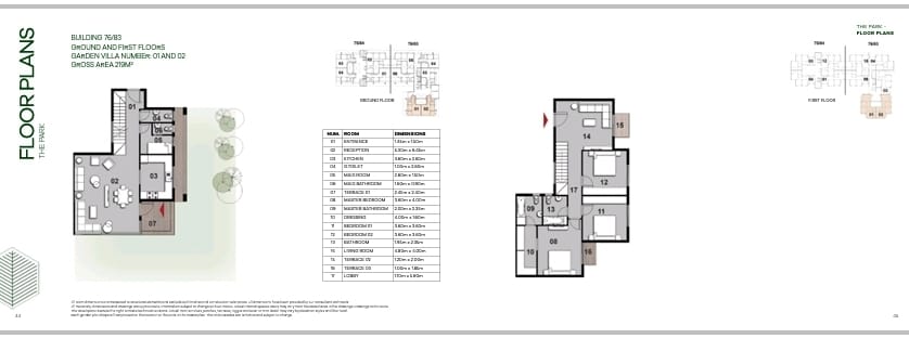 Floor plan for villa at Il Bosco New Capital