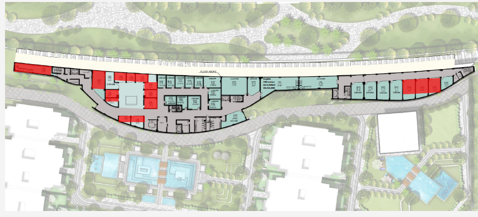 Floor plan for  at De joya 1 strip mall
