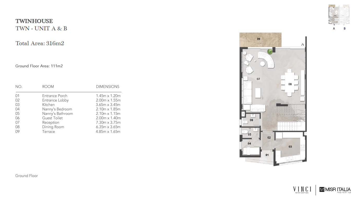 Floor plan for  at Vinci