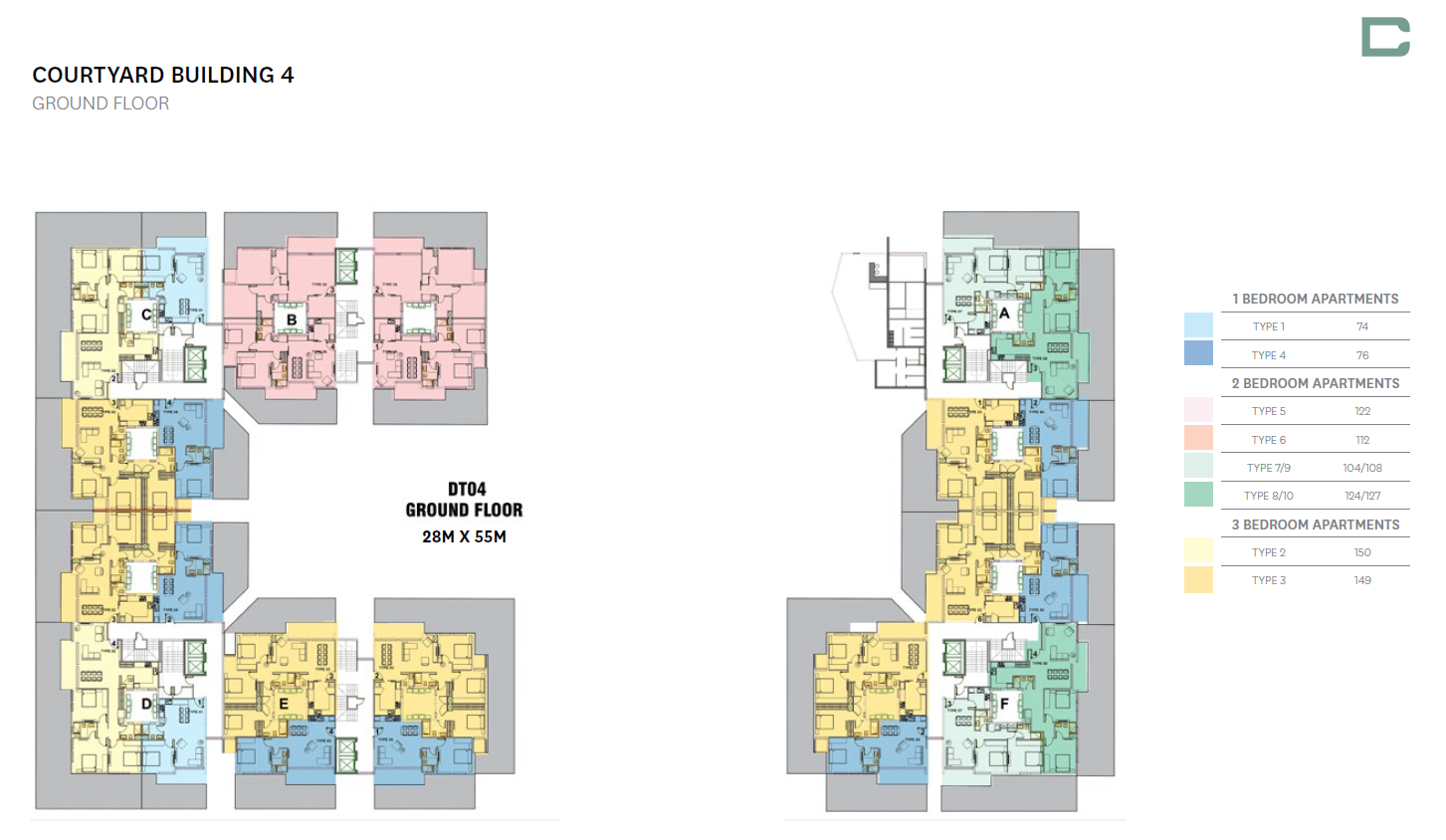Floor plan for apartment at Bloomfields