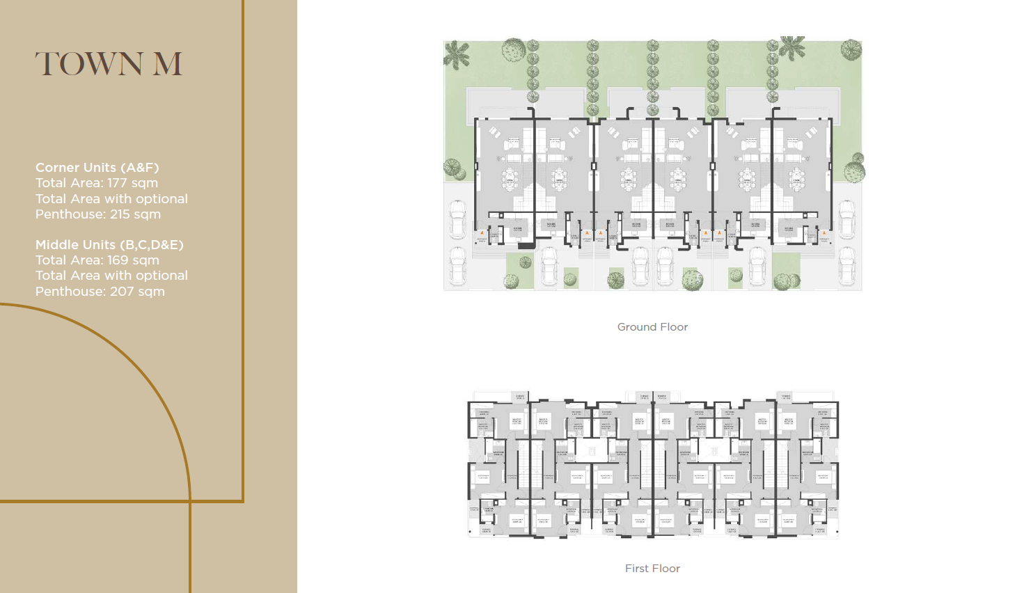 Floor plan for townhouse at O West Orascom