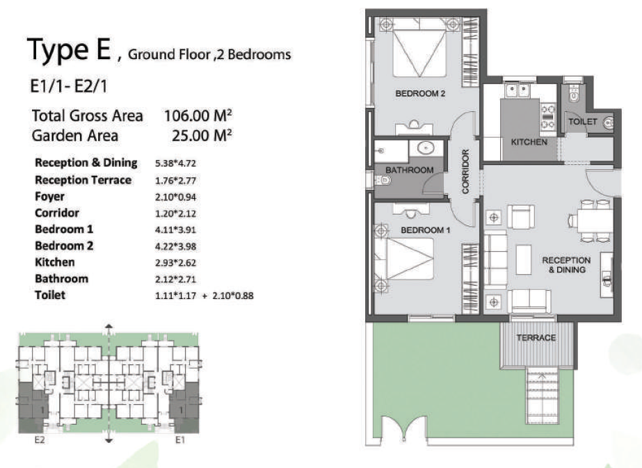 Floor plan for apartment at De Joya 3