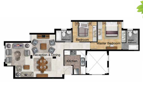 Floor plan for apartment at Ashgar City