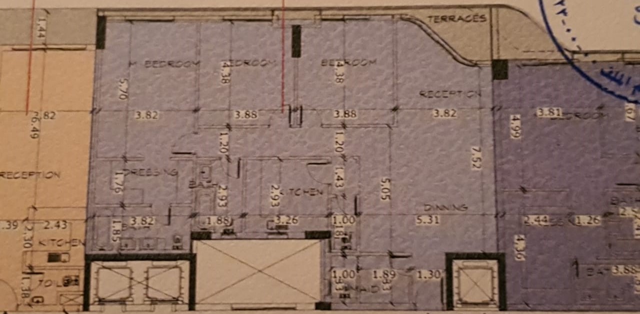 Floor plan for apartment at Bloomfields