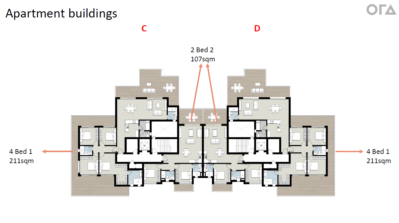 Floor plan for apartment at Silvertown Silversands