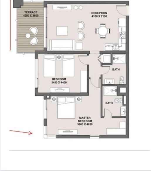 Floor plan for chalet at Marassi