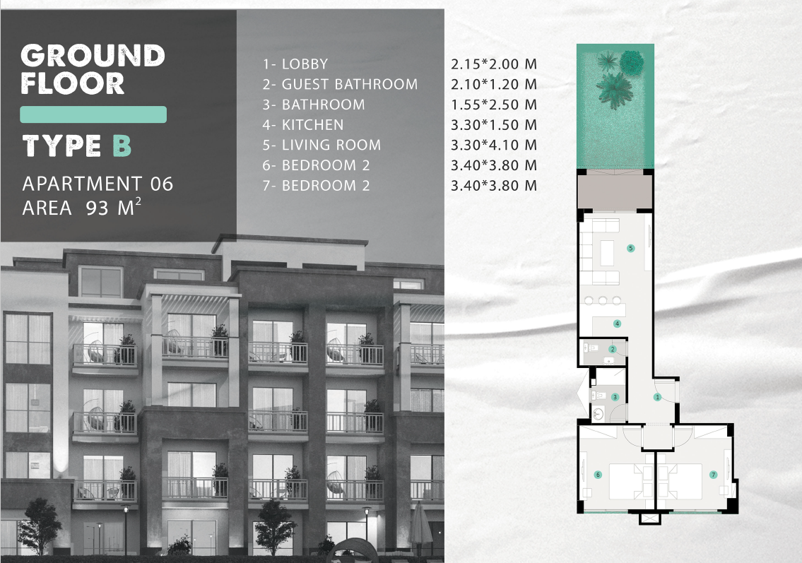 Floor plan for apartment at Winter