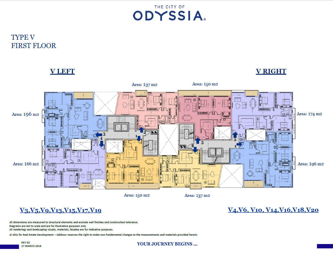 Floor plan for townhouse at The City of Odyssia