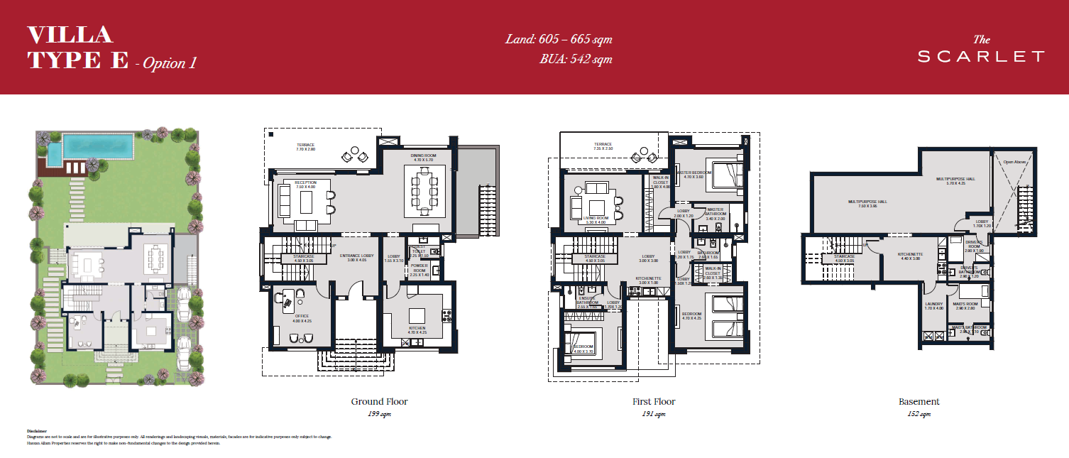 Floor plan for villa at The Giselle  SwanLake Residences