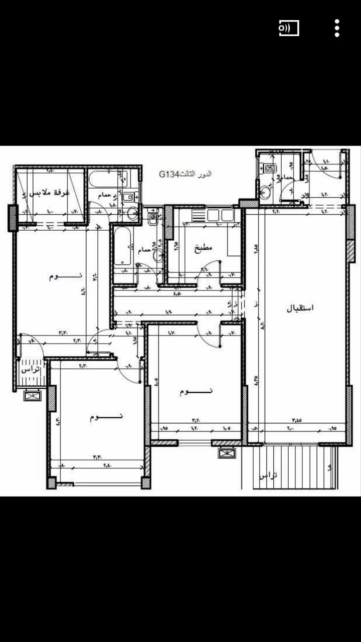Floor plan for apartment at Kenz Compound