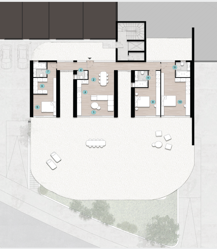 Floor plan for chalet at Azha North Coast