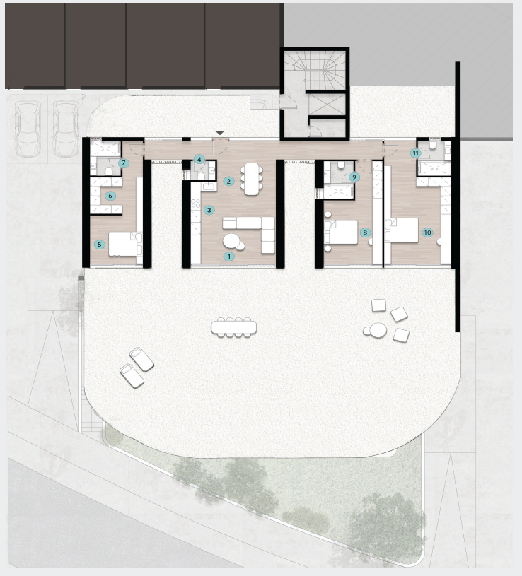 Floor plan for chalet at Azha North Coast