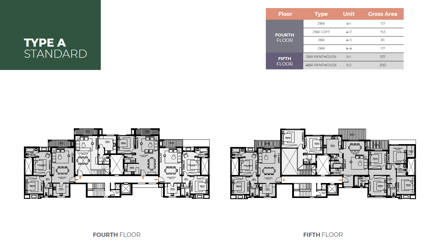 Floor plan for penthouse at O West Orascom