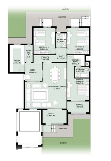 Floor plan for apartment at Jayd