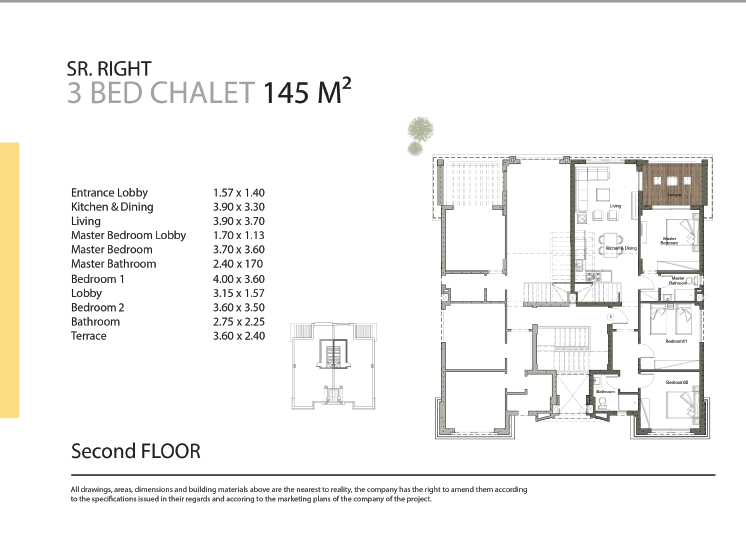 Floor plan for chalet at Gaia