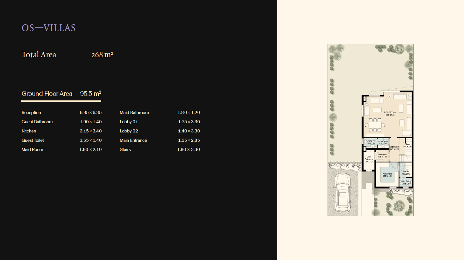 Floor plan for villa at The Brooks