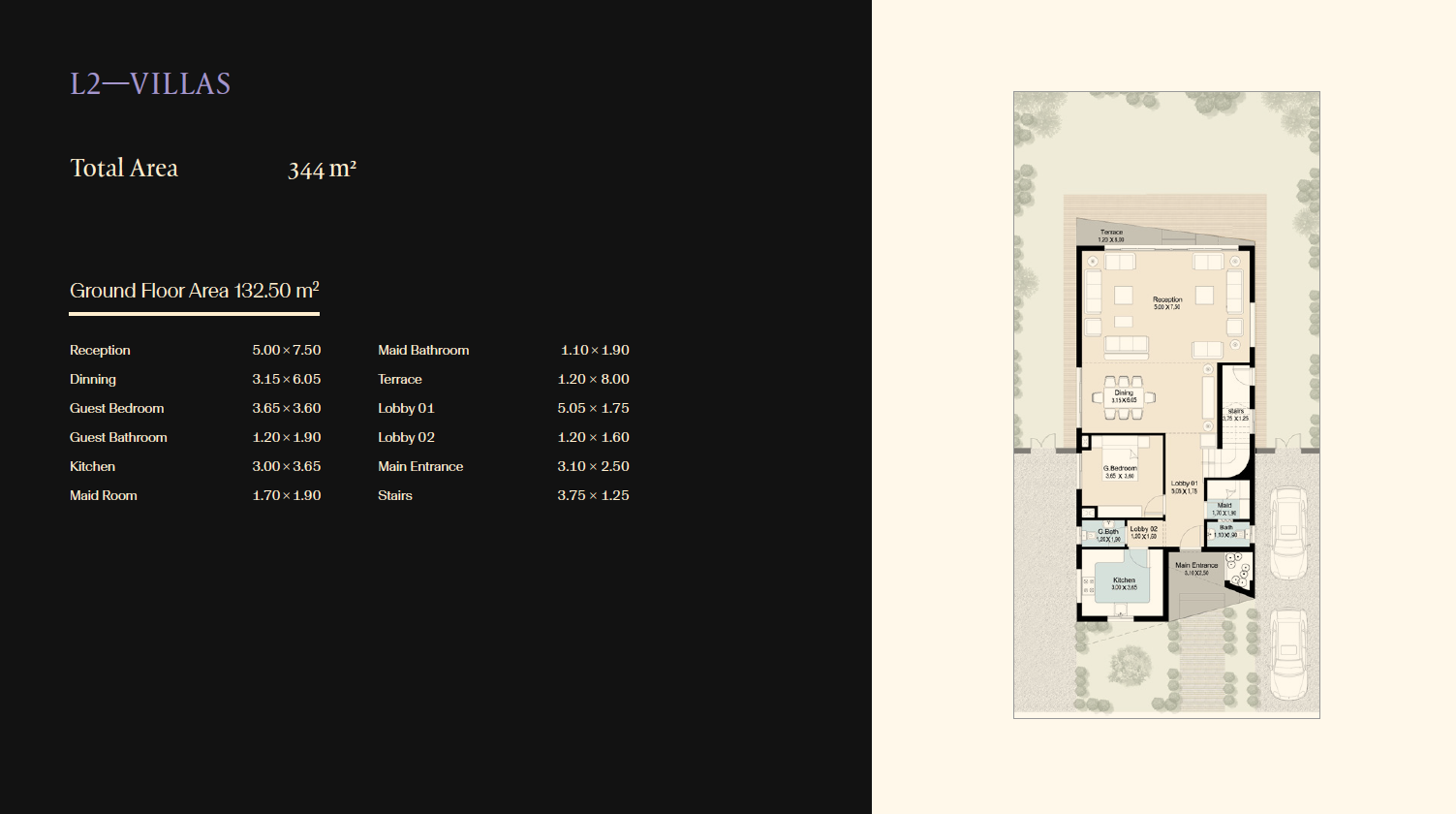 Floor plan for villa at The Brooks