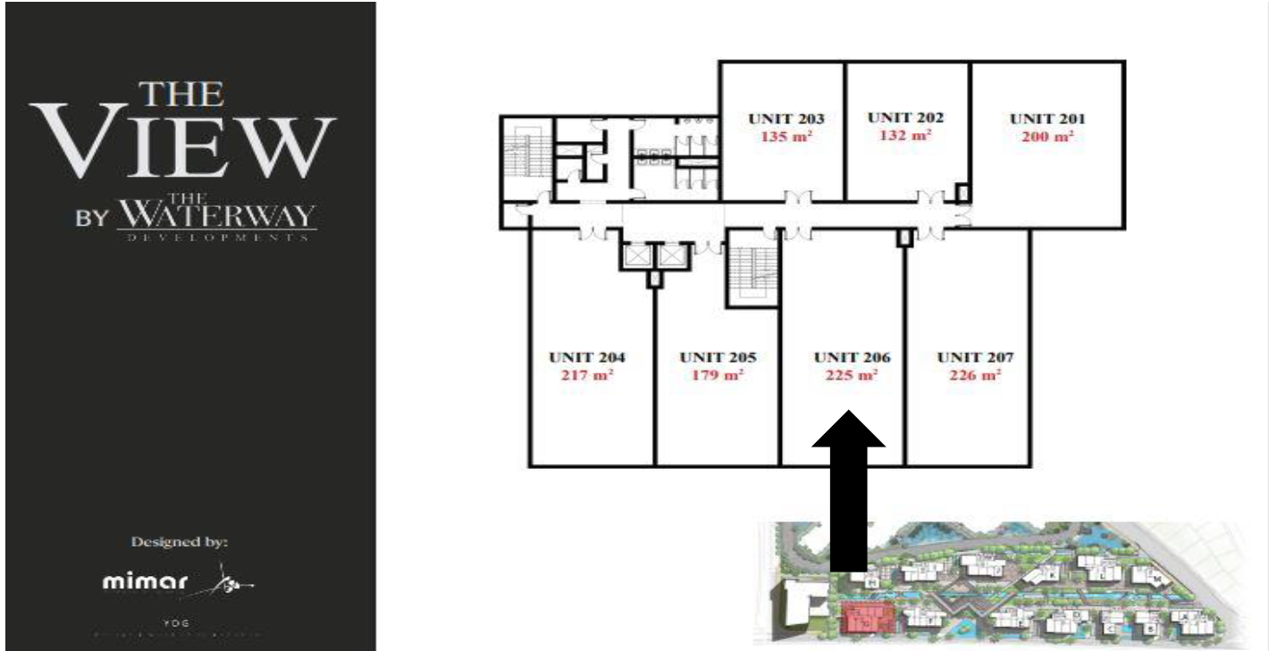 Floor plan for  at The View Waterway