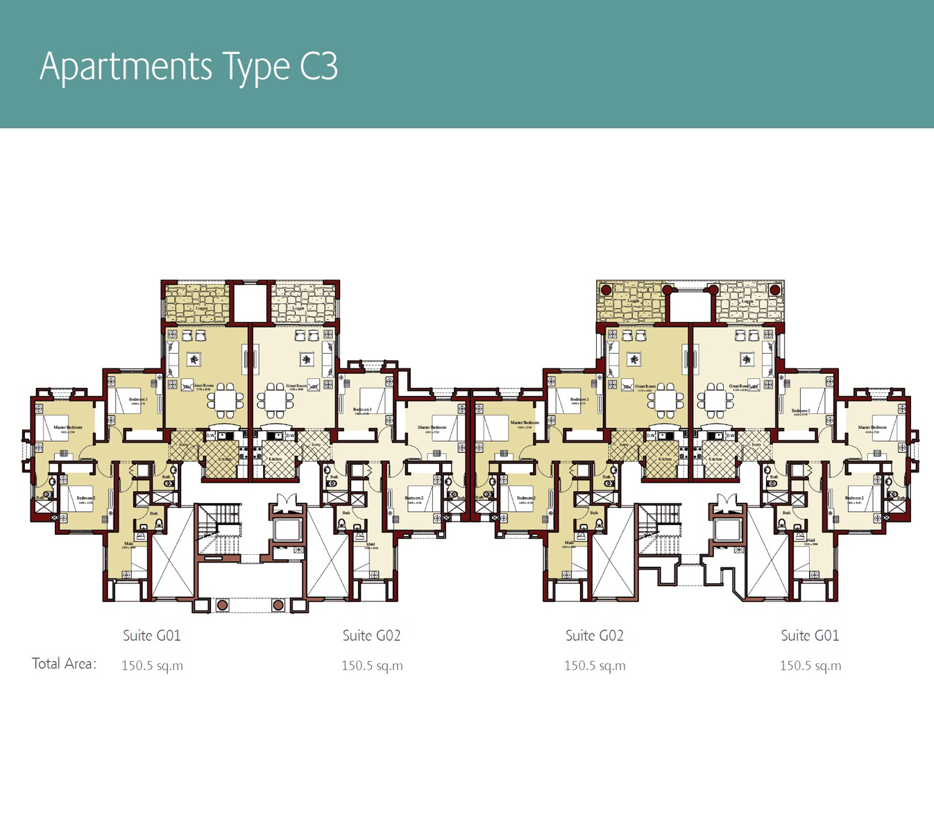 Floor plan for apartment at Marassi