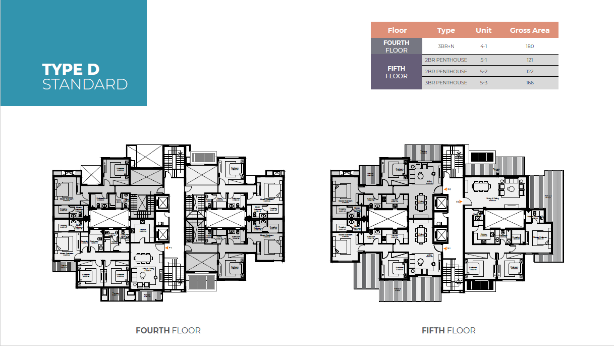 Floor plan for penthouse at O West Orascom