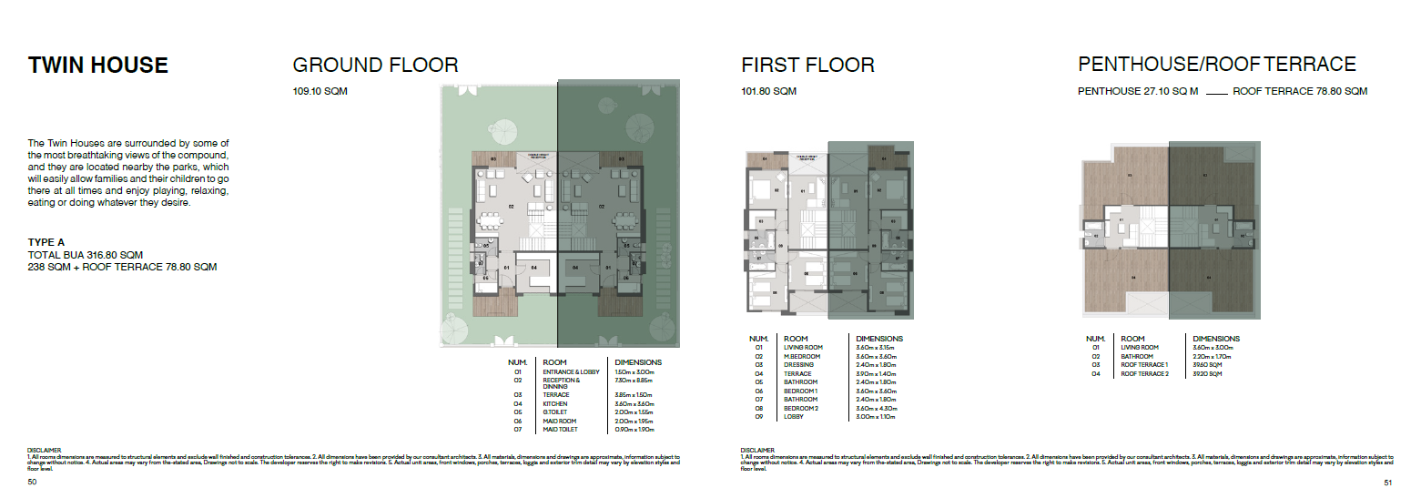 Floor plan for  at Il Bosco New Capital