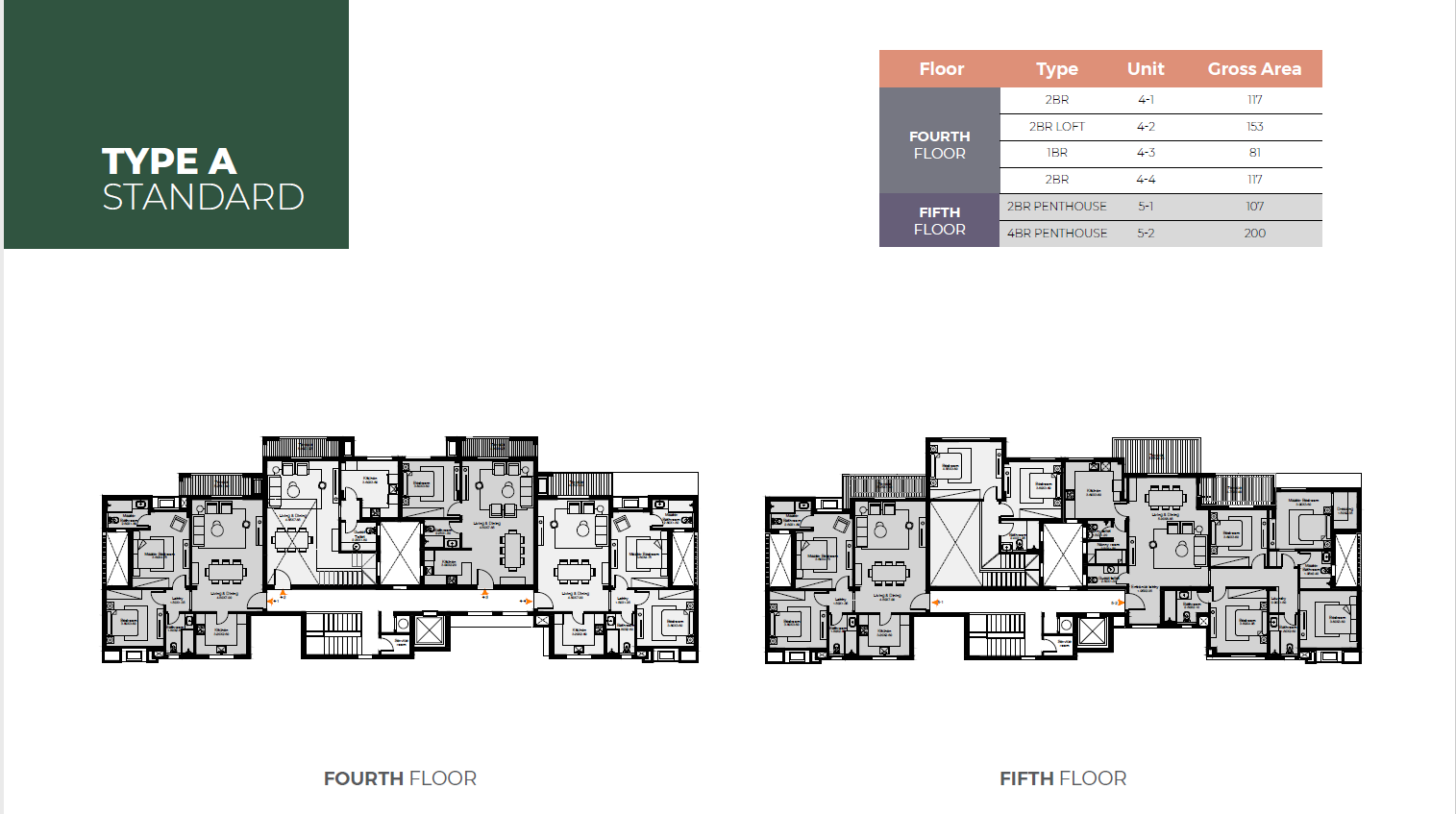 Floor plan for penthouse at O West Orascom