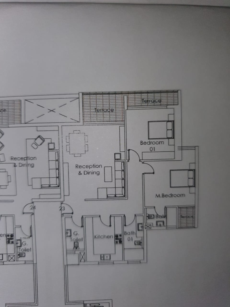 Floor plan for apartment at Palm Hills New Cairo