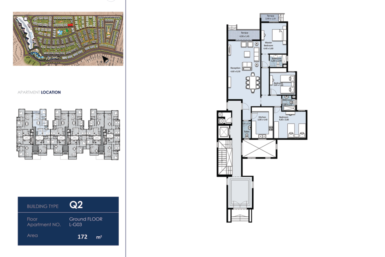 Floor plan for apartment at Fifth Square Al Marasem