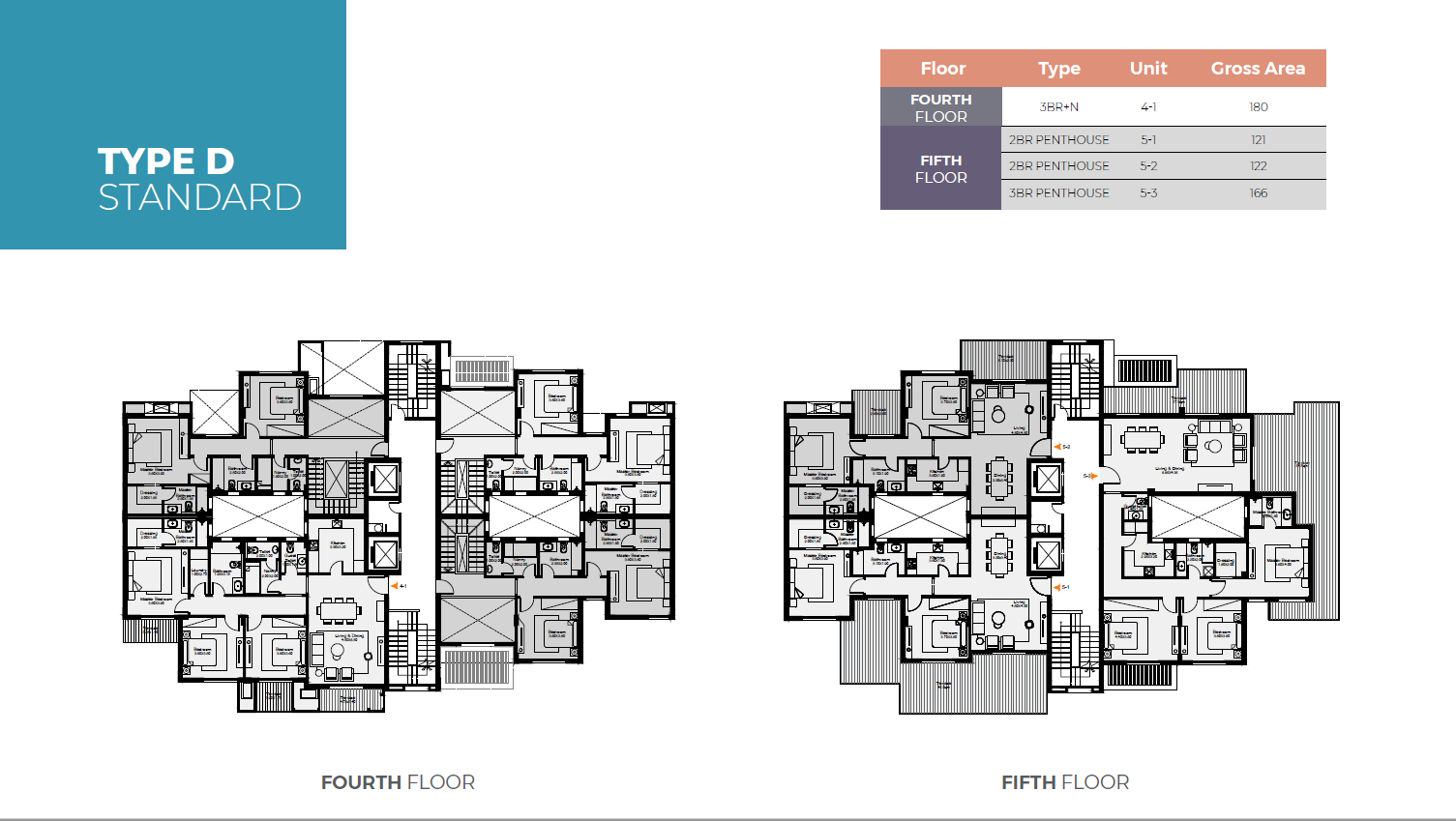Floor plan for penthouse at O West Orascom