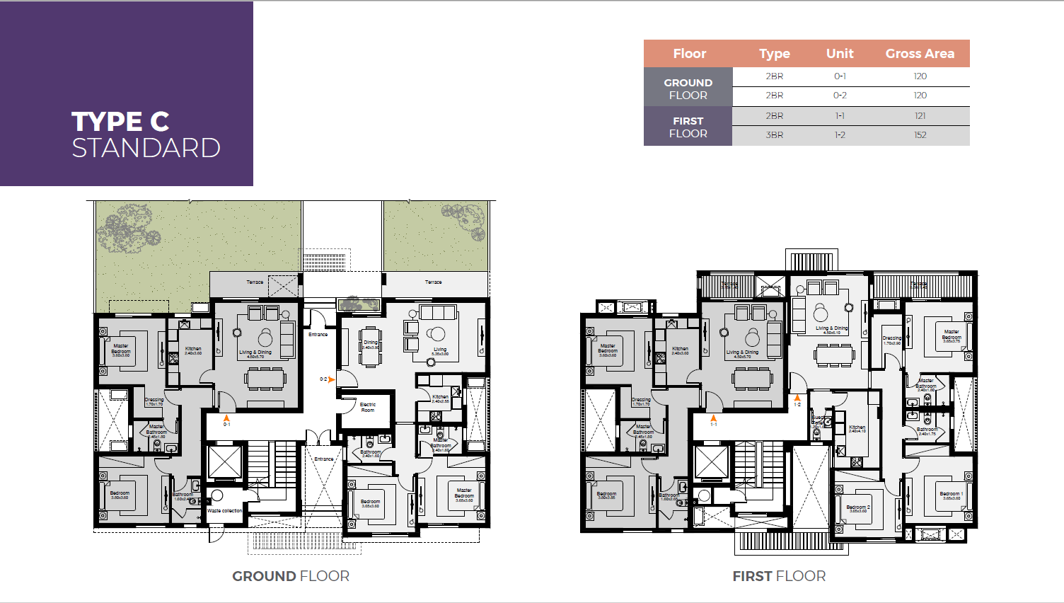 Floor plan for apartment at O West Orascom