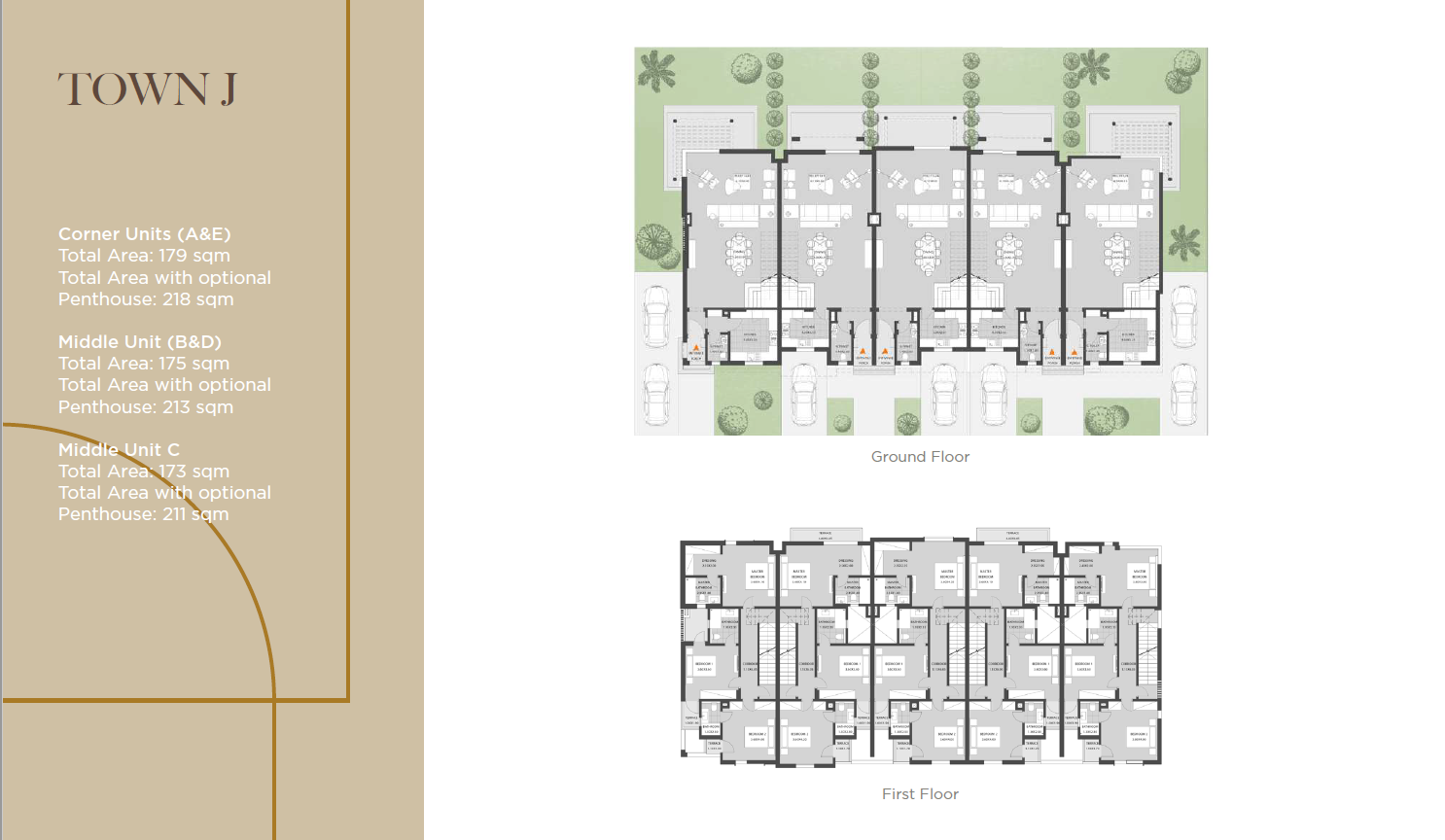 Floor plan for townhouse at O West Orascom